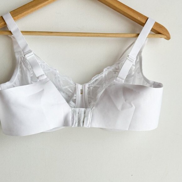 Chantelle white Lace Underwire Sexy Bra 36D - Picture 5 of 10